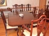 Dining table with 12  chairs