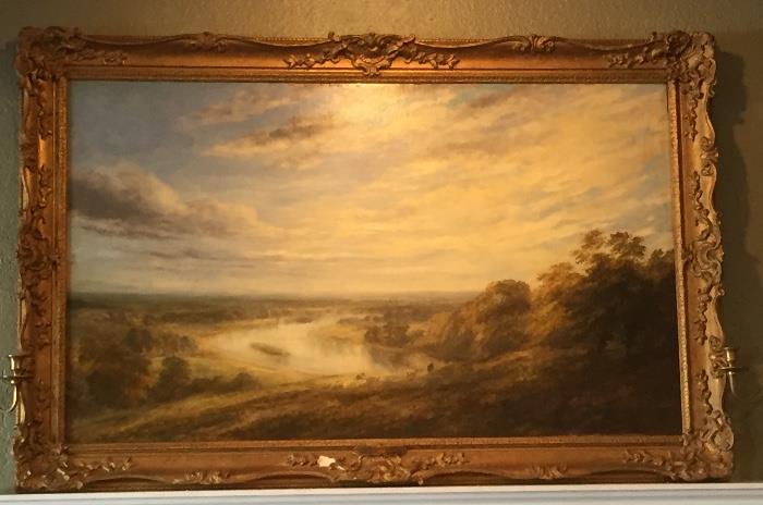 Antique 1850's oil from George Lucas, Royal British Academy.