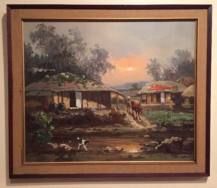 Original Oil painting in our South American area.
