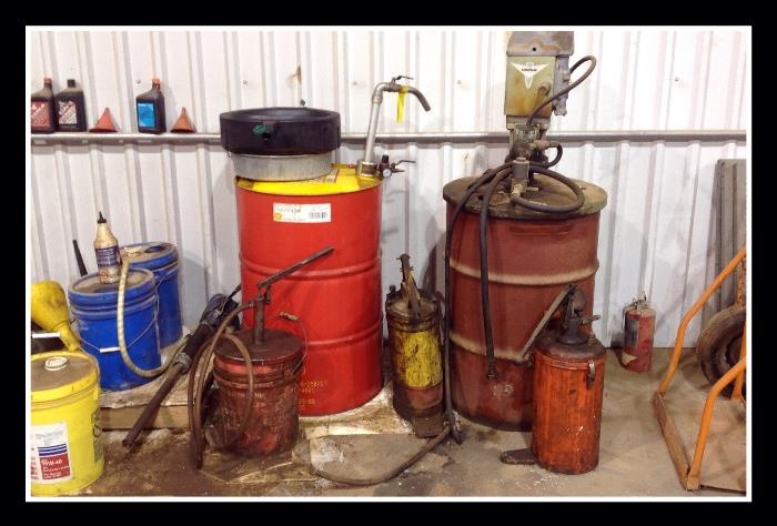 Oil pumps, drums