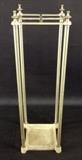 Lot 262 Vintage Brass Plated Fireplace Tools Rack