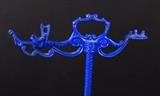 Lot 274 Vintage Cobalt Blue Metal Accessories Rack