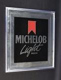 Lot 282 Vintage Michelob Light Beer Bar Mirror Sign