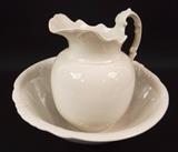 Lot 310 Ceramic Pitcher & Bowl - Royal Ironstone China