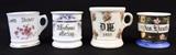 Lot 318 4 Ceramic Decorative Ceramic Shaving Mugs