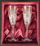 Lot 328 Doulton International Crystal Champagne Glasses