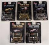 Lot 350 NASCAR Diecast Cars - Platinum & 24K Gold Plated