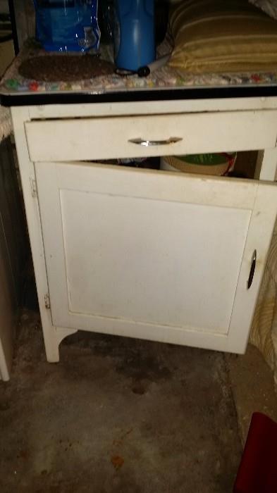 Storage Cabinet with Enamel Top