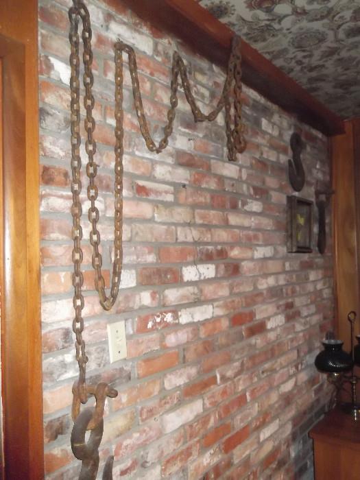 antique hook & chain