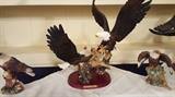 Eagles in Flight and Fight Beautiful in Creation of Figurines
