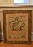 Antique Ornately Framed Marriage License (1883)