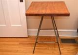 Industrial Wood & Iron Side Table