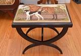 Wonderful Needlepoint Stool (Horse & Dog)