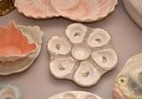 Majolica Oyster Plates