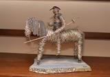 Wire Sculpture of Don Quixote