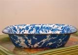 Blue & White Swirl Graniteware / Enamelware