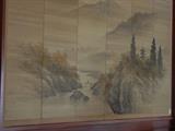 Very large painting on silk - multiple panels!!!!!