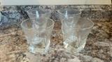 4 Vintage Tree Bark Glasses