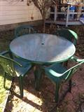 Patio table and chairs