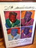 Signed, limited edition, Fats Domino signature, New Orleans Jazz Fest poster