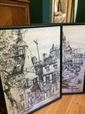 Pair of signed and dated Quebec scene
