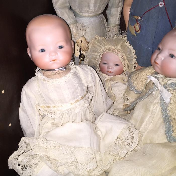 Part of the antique Doll Collection including Bye-Lo Baby and DEP and other old all original dolls, more details to come