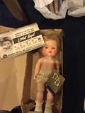 Vintage Porcelain and leather dolls