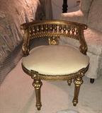 Gilt vanity chair