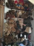 Collection of Paddington and Gump bears