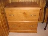 wood filing cabinet - $25