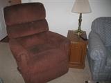 burgundy rocker/recliner - $40