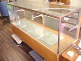 8' long counter display cases starting at 30.00