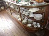curved counter display cabinet