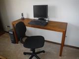 desk and chair