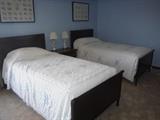 twin beds and headboards