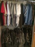 Huge amount of camouflage clothes & other shirts
