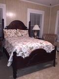 Nice Victorian bed. This bed has a good full sized Sealy pillow top mattress that's also pictured.