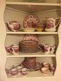 Large collection of Johnson Bros. "Old Britain Castles" tableware. Sold as set.