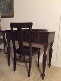 Spinet desk and chair.