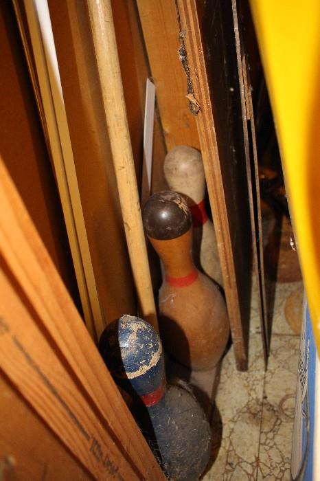 Hidden Vintage Bowling Pins (Try to Find Them At The Sale!!!)