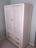 BEAUTIFUL CREAM THOMASVILLE BEDROOM SET-ARMOIRE