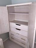 BEAUTIFUL CREAM THOMASVILLE BEDROOM SET-ARMOIRE