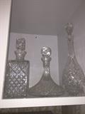 VINTAGE CRYSTAL DECANTERS