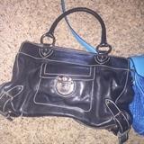 BLACK LEATHER MARC JACOBS HANDBAG