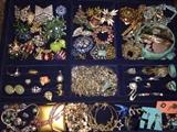 LOTS AND LOTS OF CRYSTAL, RHINESTONE, VINTAGE JEWELRY, STERLING SILVER JEWELRY, PANDORA CHARMS!