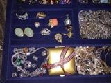 LOTS AND LOTS OF CRYSTAL, RHINESTONE, VINTAGE JEWELRY, STERLING SILVER JEWELRY, PANDORA CHARMS!