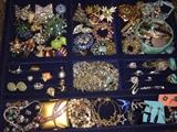 LOTS AND LOTS OF CRYSTAL, RHINESTONE, VINTAGE JEWELRY, STERLING SILVER JEWELRY, PANDORA CHARMS!