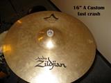 Zildjian 16" A Custom fast crash cymbol