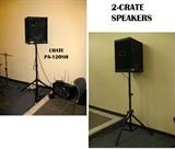 Crate speakers