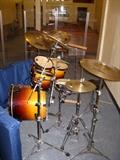 Side view drum set